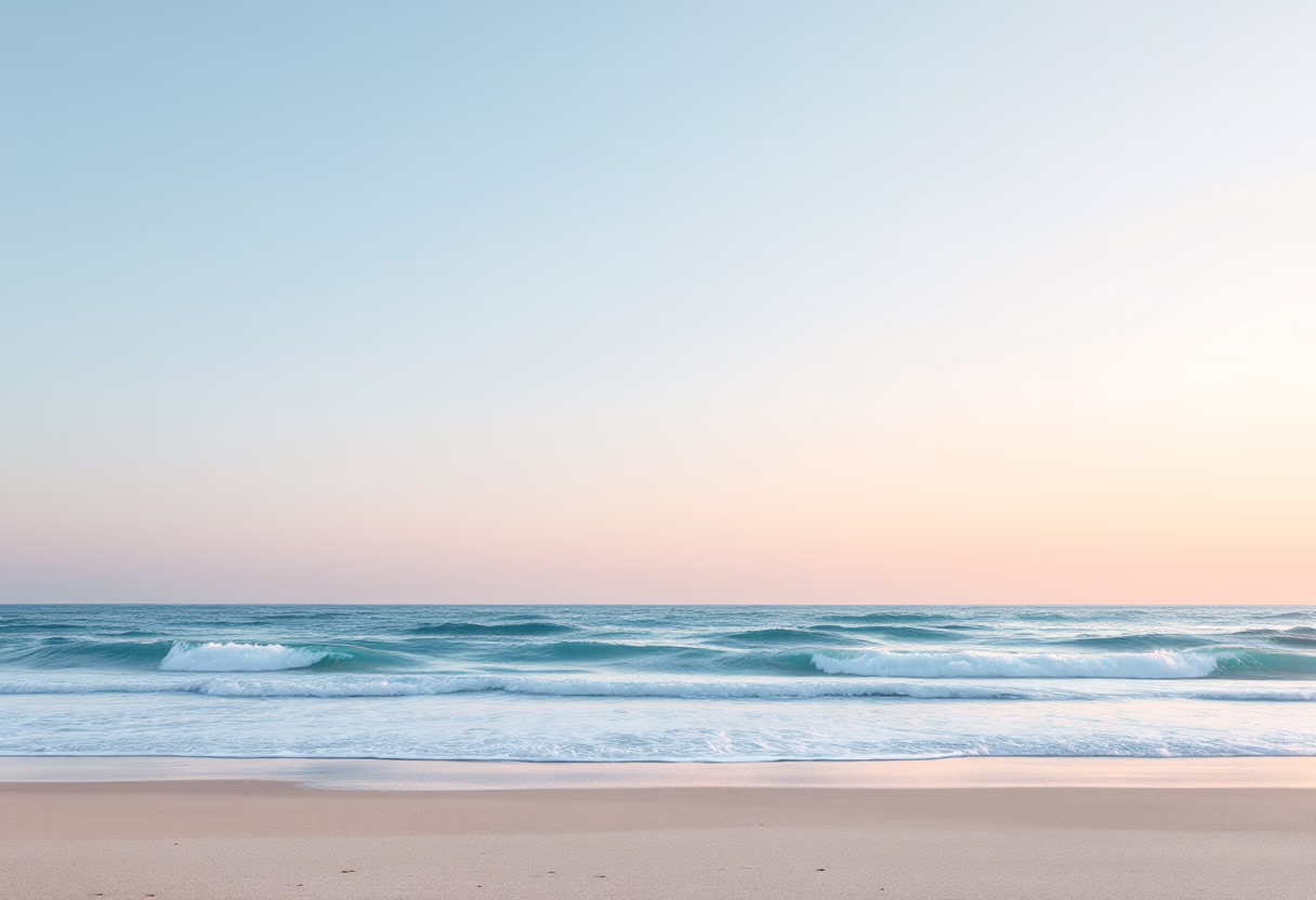 image of a serene beachscape